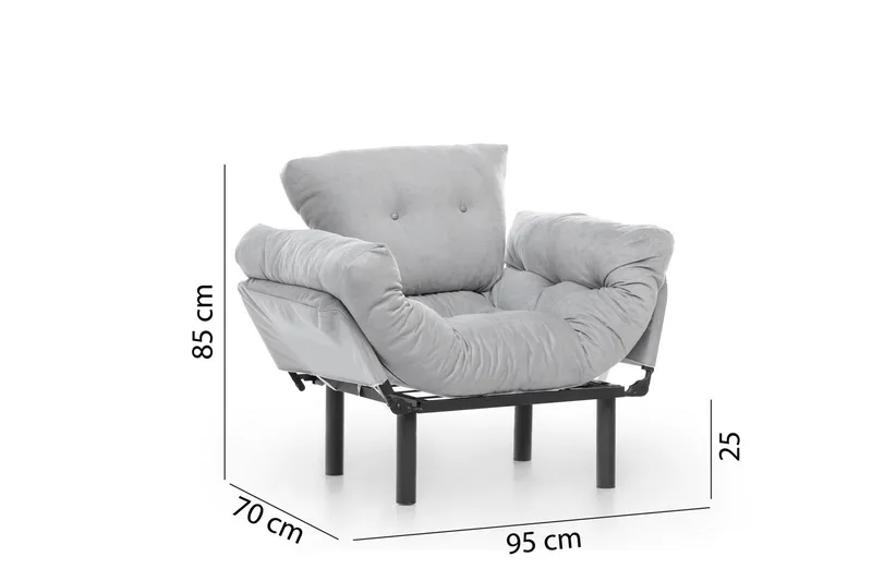 Bramelia Fåtölj - Grå - Möbler - Vardagsrum - Fåtöljer