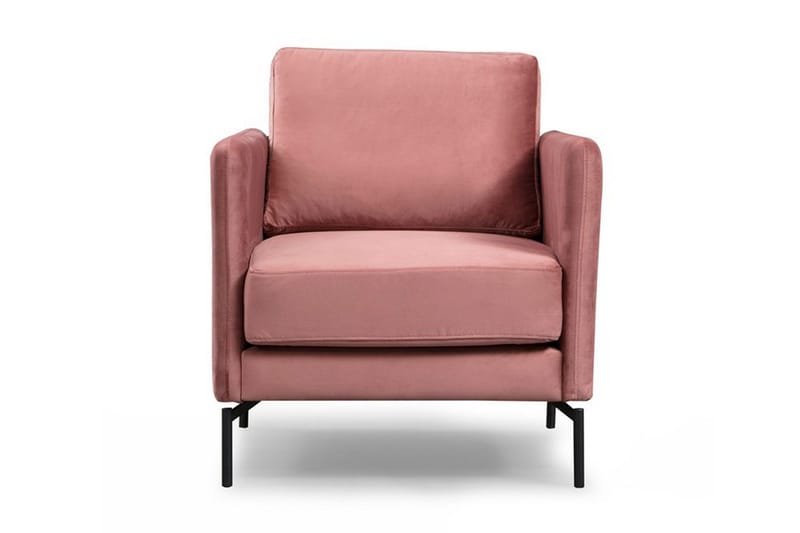 Bramelia Modern Fåtölj i Sammet - Rosa - Möbler - Vardagsrum - Fåtöljer