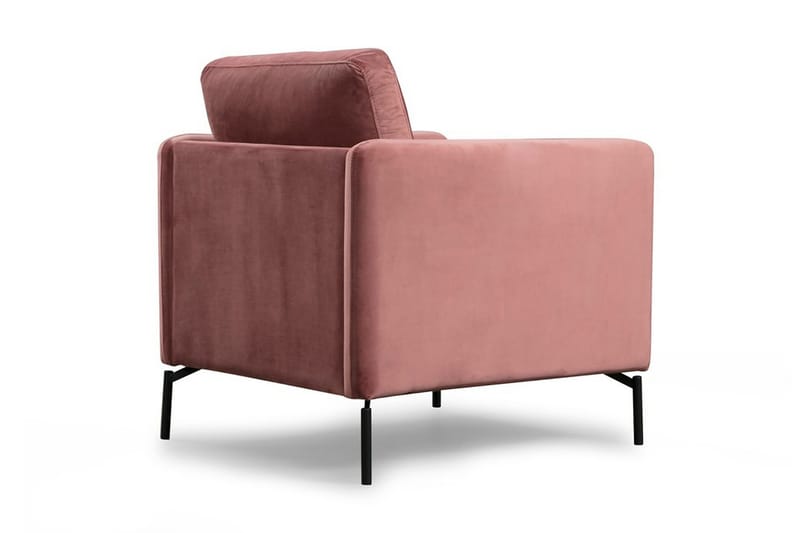 Bramelia Modern Fåtölj i Sammet - Rosa - Möbler - Vardagsrum - Fåtöljer