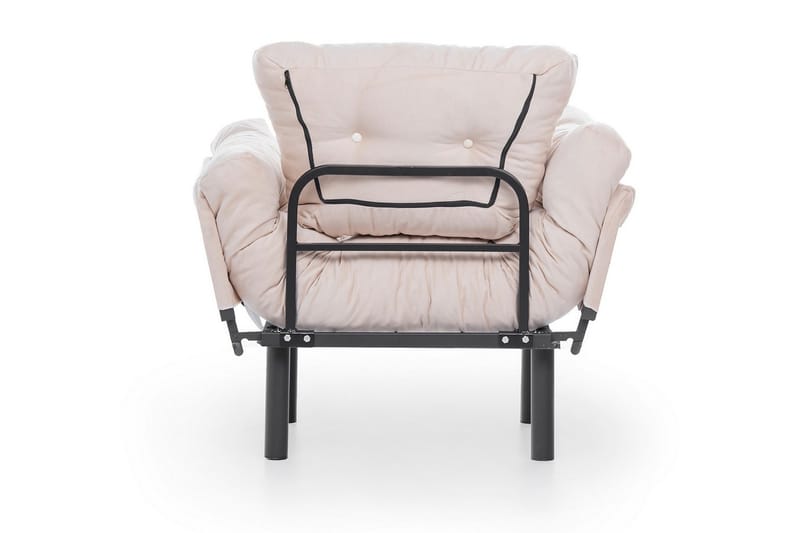 Bramelia Modern Fåtölj i Tyg med Metallstativ - Beige - Möbler - Vardagsrum - Fåtöljer