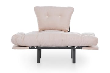 Bramelia Modern Fåtölj i Tyg med Metallstativ - Beige - Möbler - Vardagsrum - Fåtöljer