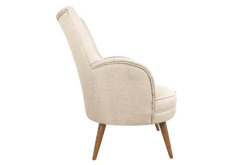 Brandn Fåtölj med Armstöd - Beige - Möbler - Vardagsrum - Fåtöljer