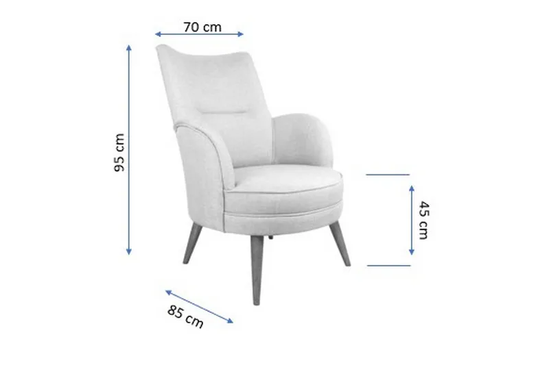 Brandn Fåtölj med Armstöd - Grön - Möbler - Vardagsrum - Fåtöljer