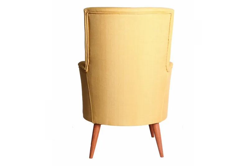 Brandn Fåtölj med Armstöd - Gul - Möbler - Vardagsrum - Fåtöljer