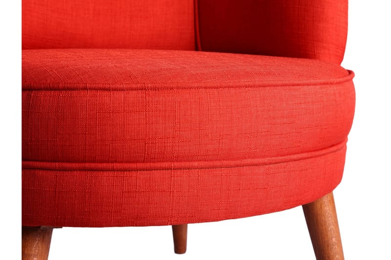 Brandn Fåtölj med Armstöd - Röd - Möbler - Vardagsrum - Fåtöljer