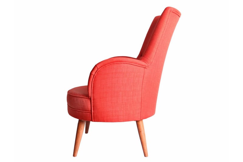 Brandn Fåtölj med Armstöd - Röd - Möbler - Vardagsrum - Fåtöljer