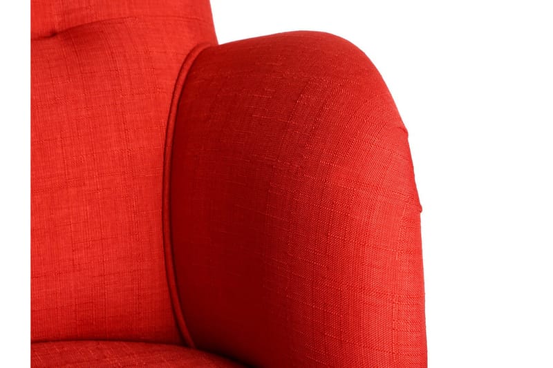Brandn Fåtölj med Armstöd - Röd - Möbler - Vardagsrum - Fåtöljer