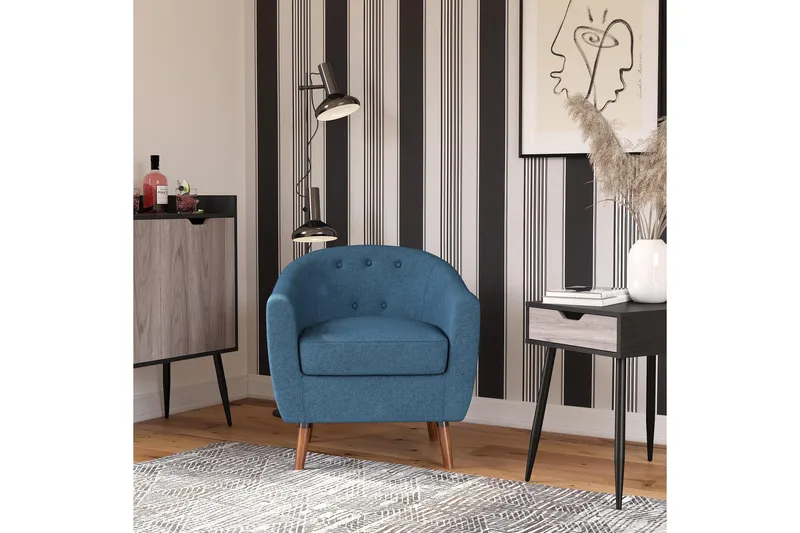 Brie Fåtölj Blå - Queer Eye - Möbler - Vardagsrum - Fåtöljer