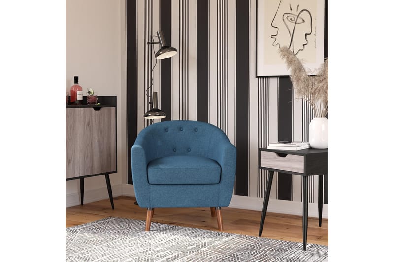 Brie Fåtölj Blå - Queer Eye - Möbler - Vardagsrum - Fåtöljer