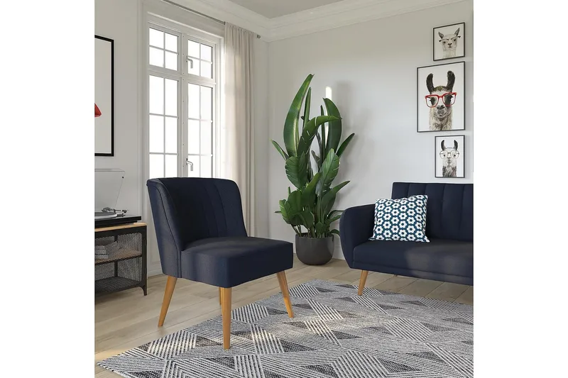 Brittany Fåtölj Linneblå - Novogratz - Möbler - Vardagsrum - Fåtöljer - Fåtölj utan armstöd