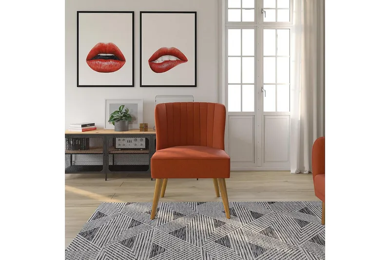 Brittany Fåtölj Linneorange - Novogratz - Möbler - Vardagsrum - Fåtöljer - Fåtölj utan armstöd