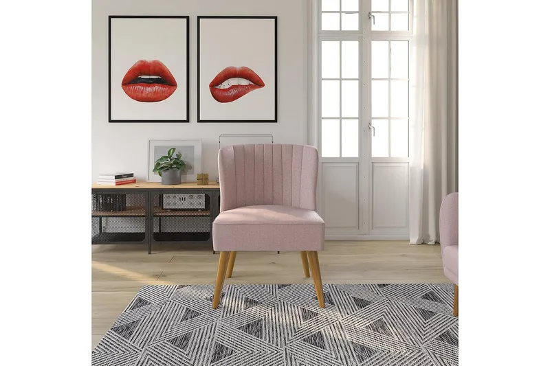 Brittany Fåtölj Linnerosa - Novogratz - Möbler - Vardagsrum - Fåtöljer - Fåtölj utan armstöd