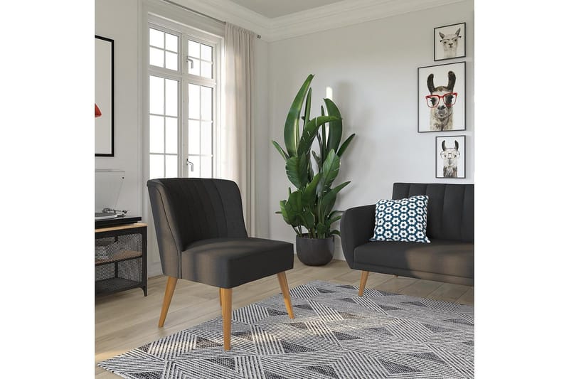 Brittany Fåtölj Mörklinnegrå - Novogratz - Möbler - Vardagsrum - Fåtöljer - Fåtölj utan armstöd