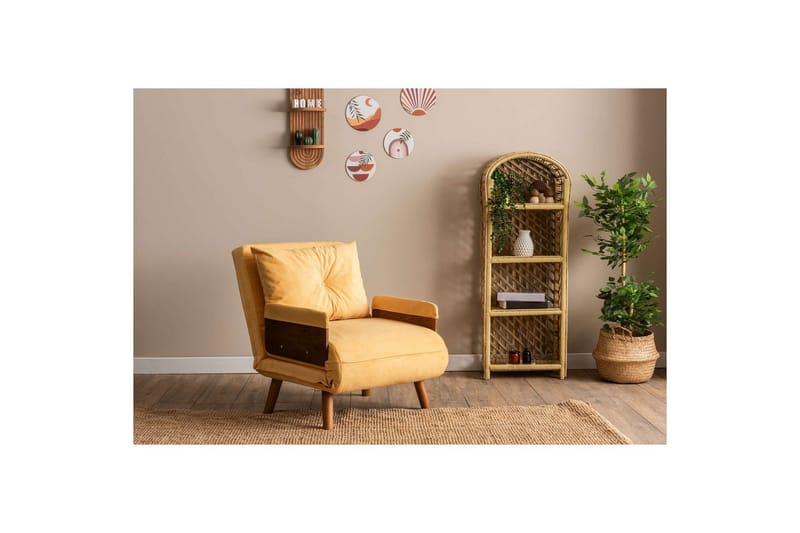 Canelo Bäddfåtölj - Senapsgul Gul - Möbler - Vardagsrum - Bäddsoffor