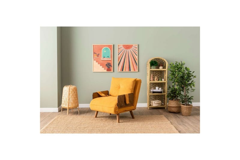 Canelo Bäddfåtölj - Senapsgul Gul - Möbler - Vardagsrum - Bäddsoffor