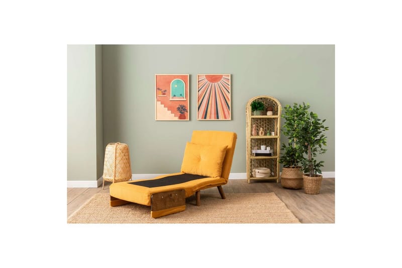 Canelo Bäddfåtölj - Senapsgul Gul - Möbler - Vardagsrum - Bäddsoffor