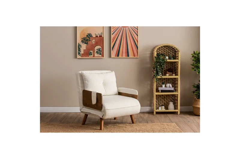 Canelo Bäddfåtölj - Vit - Möbler - Vardagsrum - Bäddsoffor