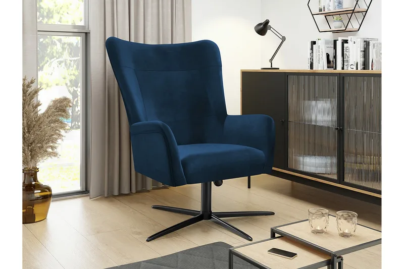 Carney Fåtölj Dark blue - Möbler - Vardagsrum - Fåtöljer