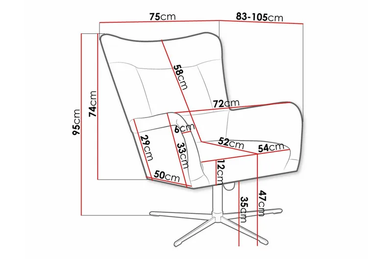 Carney Fåtölj Dark green - Möbler - Vardagsrum - Fåtöljer