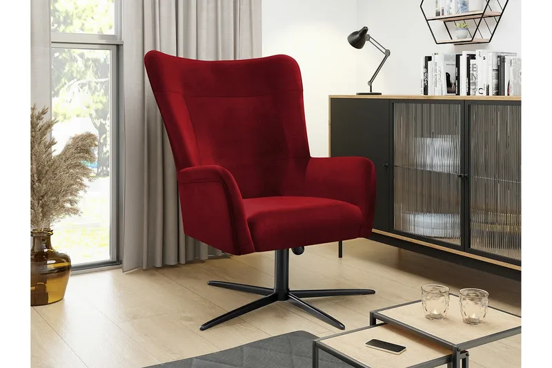 Carney Fåtölj Red - Möbler - Vardagsrum - Fåtöljer