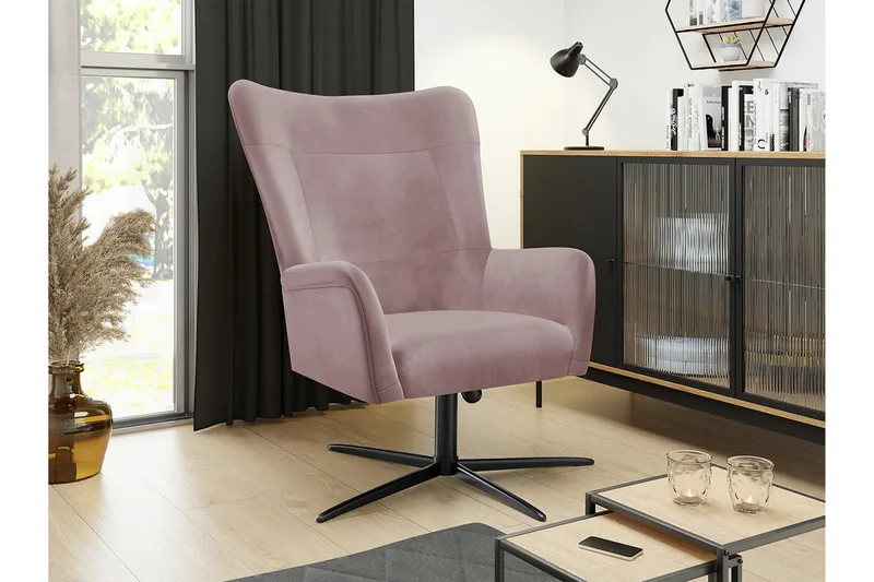 Carney Fåtölj Pink/Black - Möbler - Vardagsrum - Fåtöljer