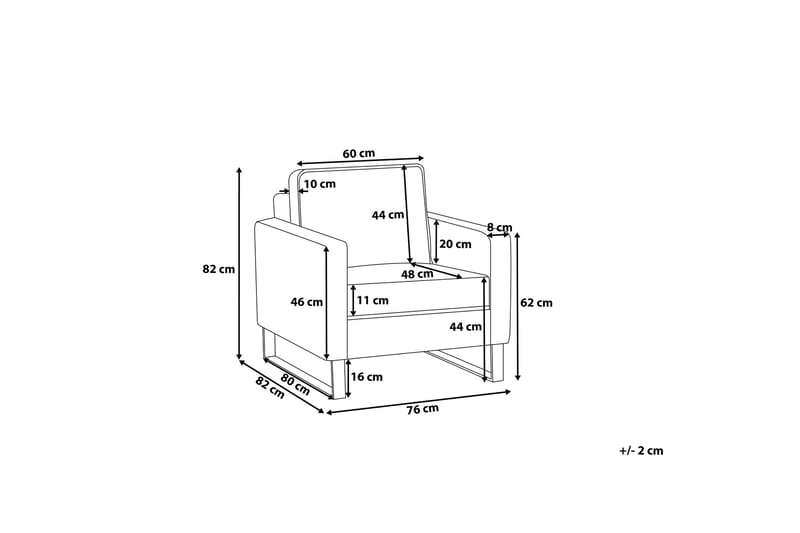 Cartland Fåtölj - Manchester/Ljusbrun - Möbler - Vardagsrum - Fåtöljer