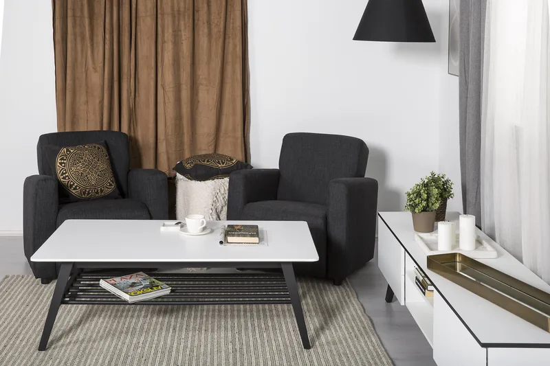 Charles Fåtölj - Mörkgrå - Möbler - Vardagsrum - Fåtöljer