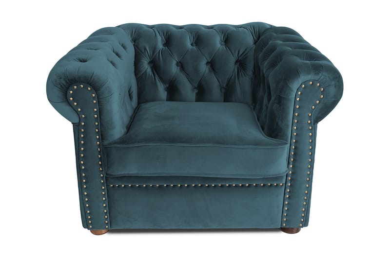 CHESTERFIELD DELUXE Fåtölj Blå - Möbler - Vardagsrum - Fåtöljer - Chesterfield fåtölj