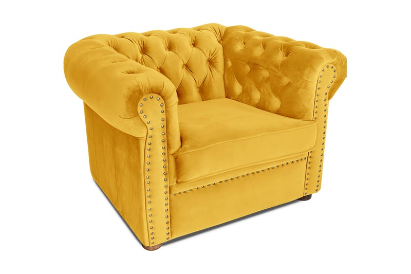 CHESTERFIELD DELUXE Fåtölj Gul - Chesterfield fåtölj