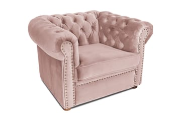 CHESTERFIELD DELUXE Fåtölj Ljusrosa