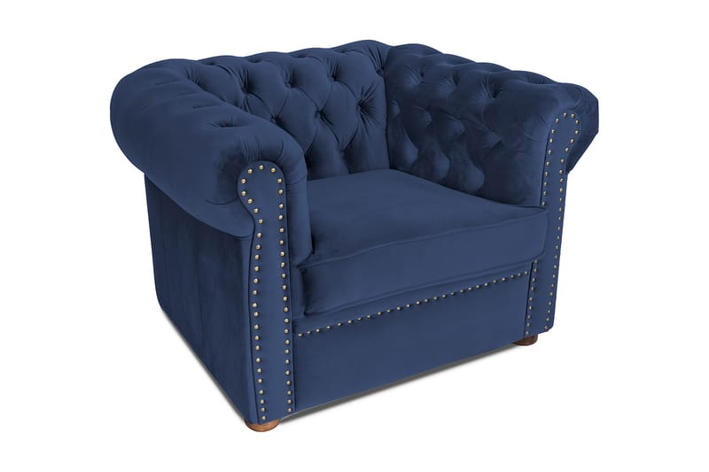 CHESTERFIELD DELUXE Fåtölj Marinblå - Möbler - Vardagsrum - Fåtöljer - Chesterfield fåtölj
