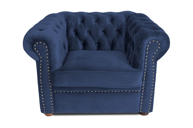 CHESTERFIELD DELUXE Fåtölj Marinblå - Möbler - Vardagsrum - Fåtöljer - Chesterfield fåtölj