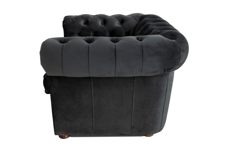 CHESTERFIELD DELUXE Fåtölj Mörkgrå - Möbler - Vardagsrum - Fåtöljer - Chesterfield fåtölj