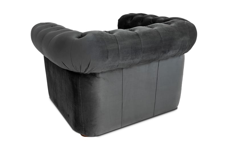 CHESTERFIELD DELUXE Fåtölj Mörkgrå - Möbler - Vardagsrum - Fåtöljer - Chesterfield fåtölj