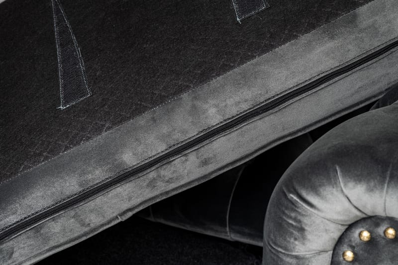 CHESTERFIELD DELUXE Fåtölj Mörkgrå - Möbler - Vardagsrum - Fåtöljer - Chesterfield fåtölj