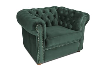 CHESTERFIELD DELUXE Fåtölj Mörkgrön