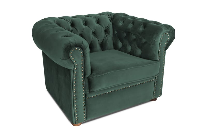 CHESTERFIELD DELUXE Fåtölj Mörkgrön - Möbler - Vardagsrum - Fåtöljer - Chesterfield fåtölj