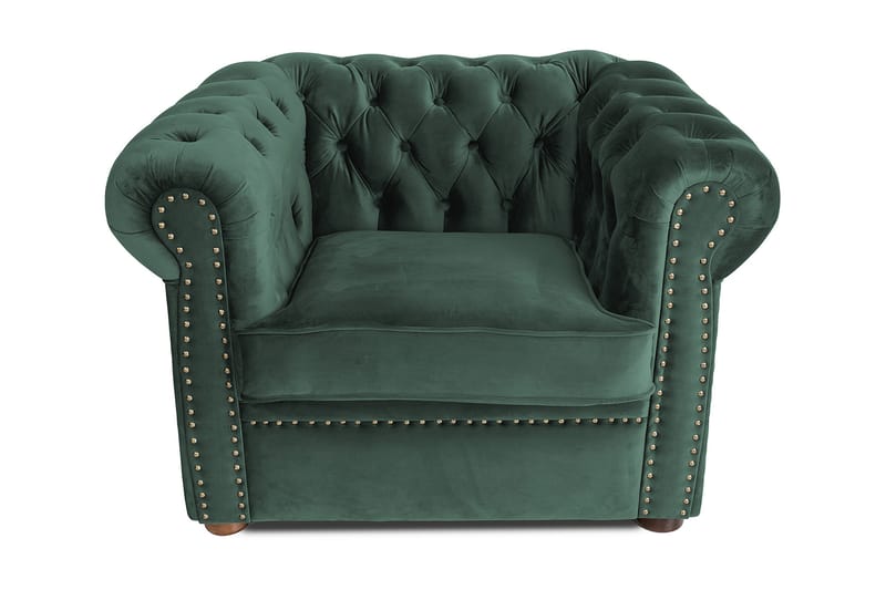 CHESTERFIELD DELUXE Fåtölj Mörkgrön - Möbler - Vardagsrum - Fåtöljer - Chesterfield fåtölj