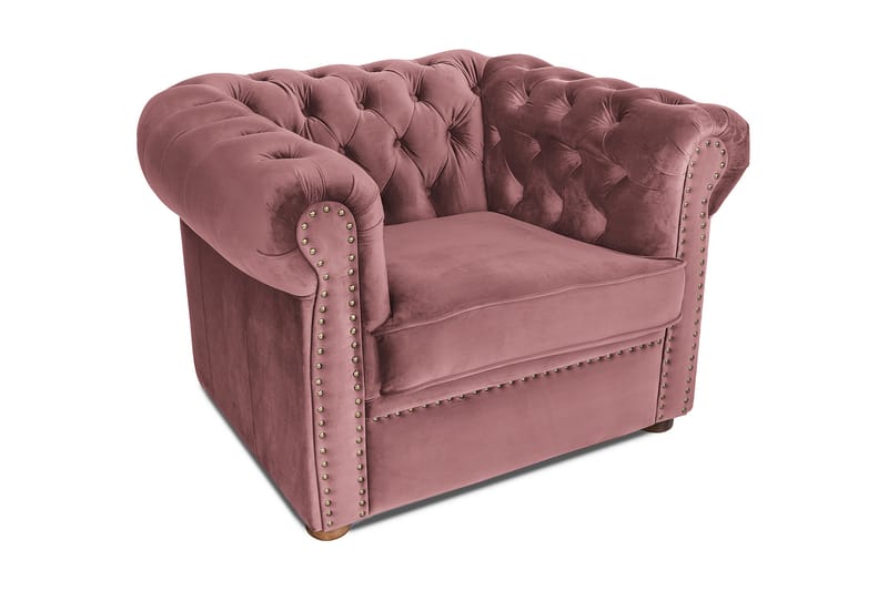CHESTERFIELD DELUXE Fåtölj Rosa - Möbler - Vardagsrum - Fåtöljer - Chesterfield fåtölj
