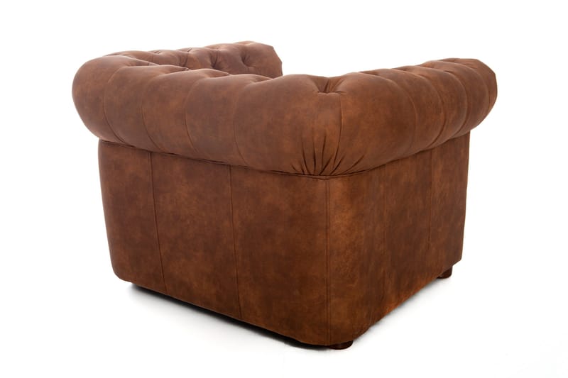 Chesterfield Deluxe Fåtölj - Brun - Möbler - Vardagsrum - Fåtöljer - Chesterfield fåtölj