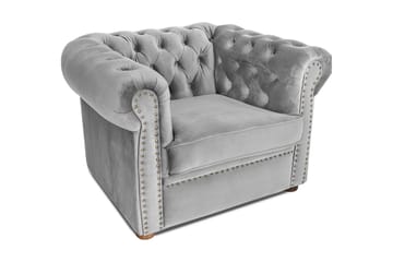 CHESTERFIELD DELUXE Fåtölj Grå