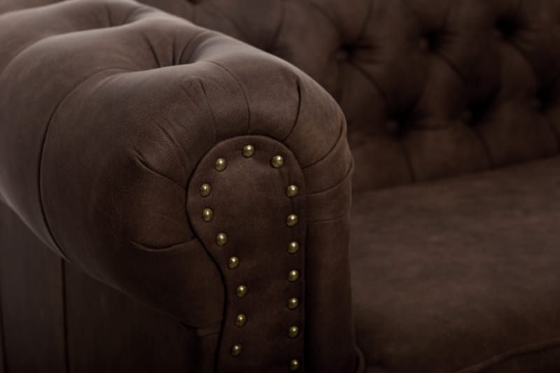 CHESTERFIELD DELUXE Fåtölj Mörkbrun - Möbler - Vardagsrum - Fåtöljer - Chesterfield fåtölj