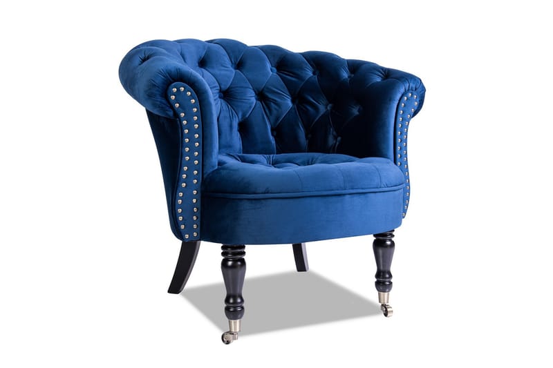 Chesterfield Ludo Fåtölj Blå - Möbler - Vardagsrum - Fåtöljer - Chesterfield fåtölj