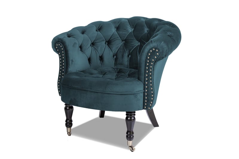 Chesterfield Ludo Fåtölj Blågrön - Möbler - Vardagsrum - Fåtöljer - Chesterfield fåtölj