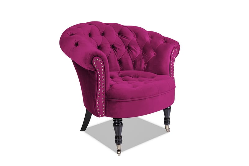 Chesterfield Ludo Fåtölj Cerise - Möbler - Vardagsrum - Fåtöljer - Chesterfield fåtölj