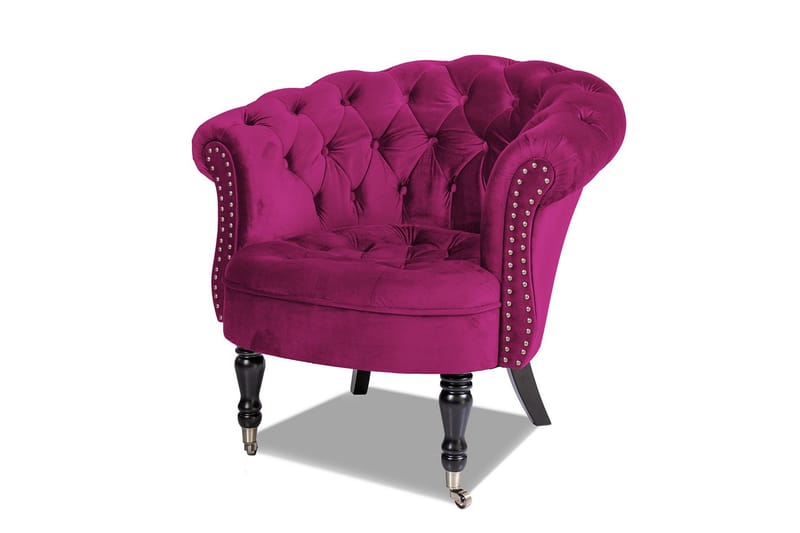 Chesterfield Ludo Fåtölj Cerise - Möbler - Vardagsrum - Fåtöljer - Chesterfield fåtölj