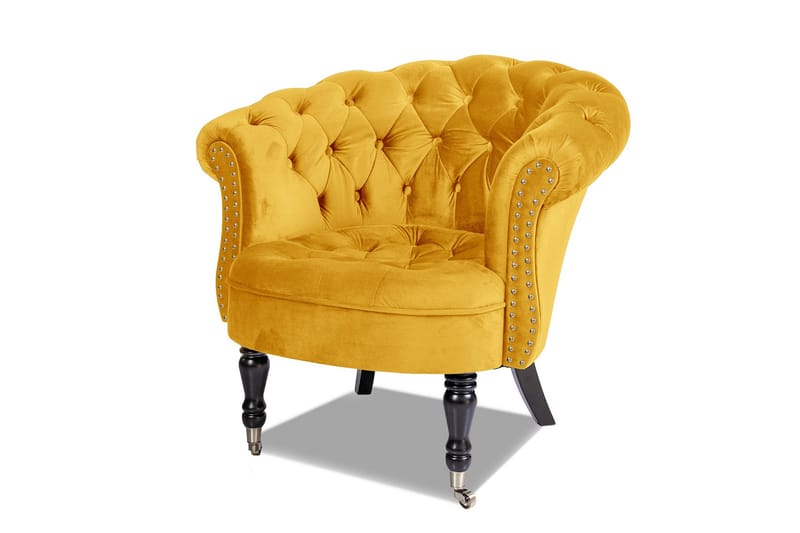 Chesterfield Ludo Fåtölj Gul - Möbler - Vardagsrum - Fåtöljer - Chesterfield fåtölj