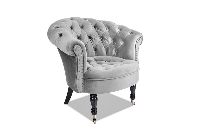 Chesterfield Ludo Fåtölj Ljusgrå - Möbler - Vardagsrum - Fåtöljer - Chesterfield fåtölj