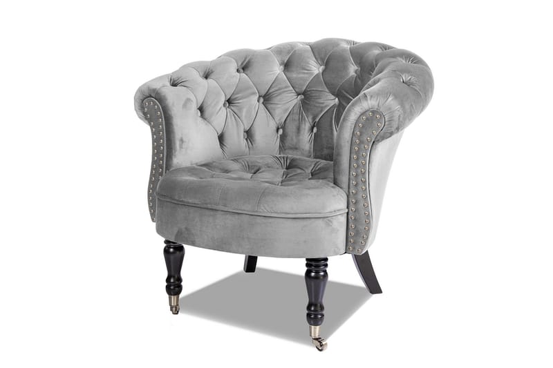 Chesterfield Ludo Fåtölj Ljusgrå - Möbler - Vardagsrum - Fåtöljer - Chesterfield fåtölj