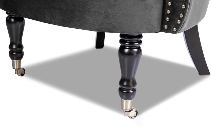 Chesterfield Ludo Fåtölj Mörkgrå - Möbler - Vardagsrum - Fåtöljer - Chesterfield fåtölj